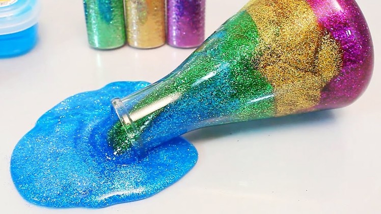 How To Make 'Glitter Galaxy Clay Slime' DIY PROJECT. . . 