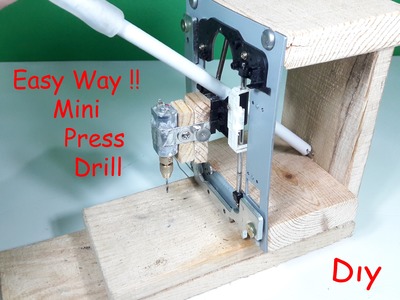 How To Make Mini Press Drill DIY