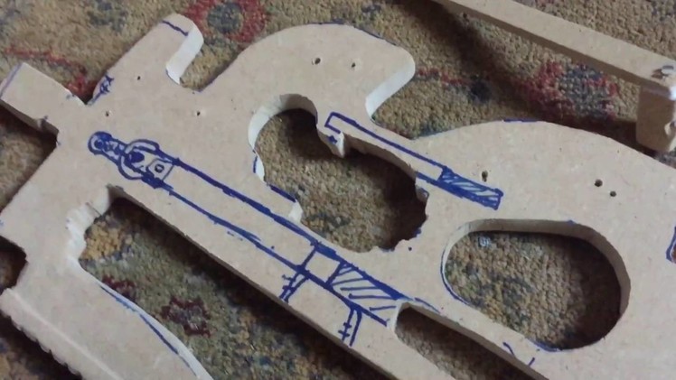 How to make P90 out of wood? with mechanisms!