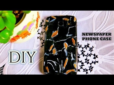 How to Make Phone Case Out of Newspaper  | FROM TRASH TO SOMETHING USEFUL | DIY