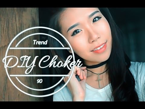 How To Make Simple Choker with Materials at Home