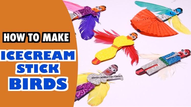 How to Make Stick Birds with Ice cream Sticks - Super Kids