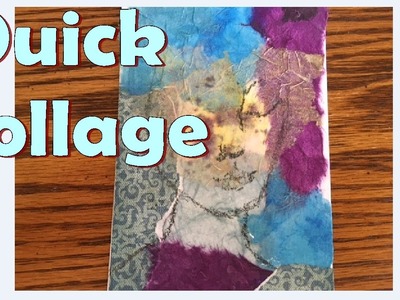 How to prepare a canvas with collage. Beginers DIY art. FITW