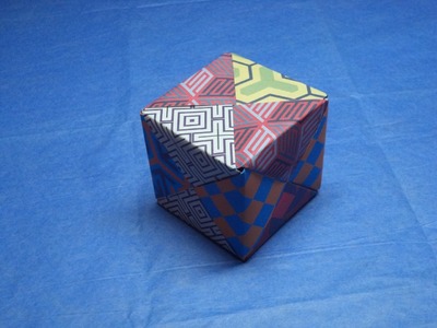 Origami Geogami - How to Fold an Origami Cube (Regular Hexahedron)