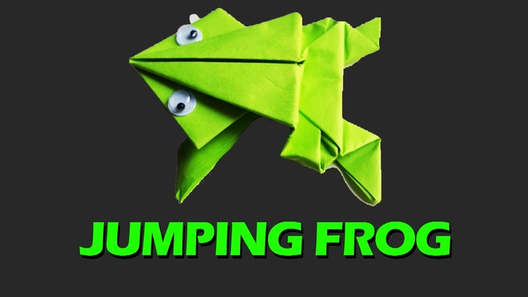 Origami JUMPING FROG | How To Make Easy Paper Frog | DIY Origami