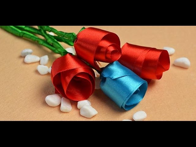 Pandahall Tutorial on How to Make Simple Red Ribbon Rose at Home
