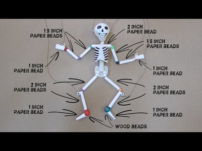 Paper & Plastic Bead Skeleton Marionette Part 1