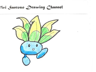 59: How to Draw Pokemon Weed ODDISH ☆ Step by Step ☆ Cara Gambar ☆ Como Dibujar Paso a Paso