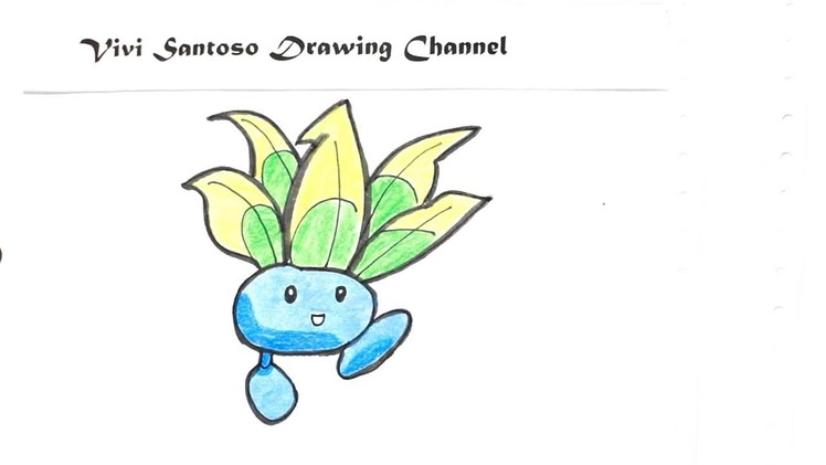 59: How to Draw Pokemon Weed ODDISH ☆ Step by Step ☆ Cara Gambar ☆ Como Dibujar Paso a Paso