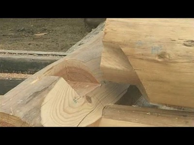 Blind wall dovetail - How to Build a Log House