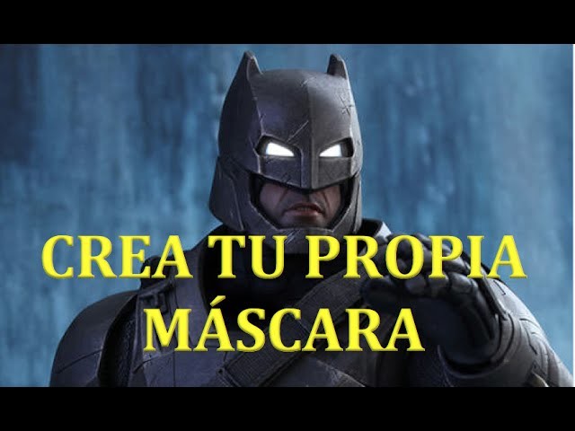 CREA GRATIS TU MÁSCARA DE BATMAN. HOW TO MAKE YOUR BATMAN MASK