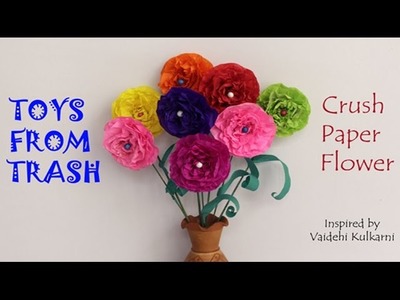 Crush paper flower | Kannada