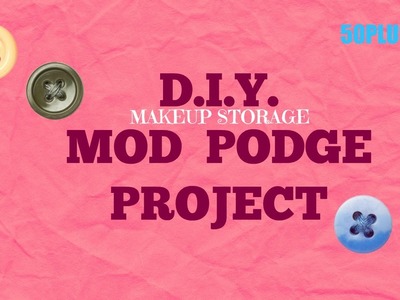 D.I.Y.   MAKEUP STORAGE