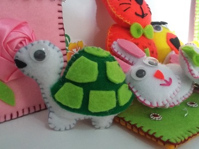 DIY a turtle from fabric (simple & easy) - membuat kura2 dari flanel