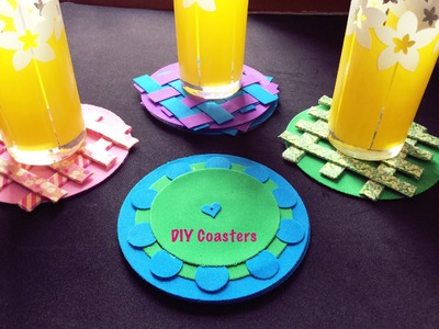 DIY Coasters ( Popsicle stick & Felt Coasters ) | Karthika Loves DIY