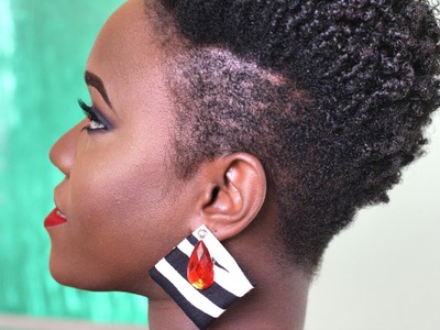 DIY Fabric Earrings | Trinbago Independence Inspired