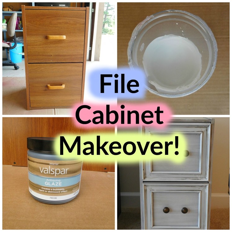 DIY File Cabinet Vintage Makeover