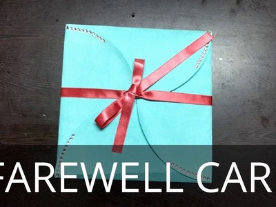 DIY - Goodbye Card. Farewell Card. multi fold card