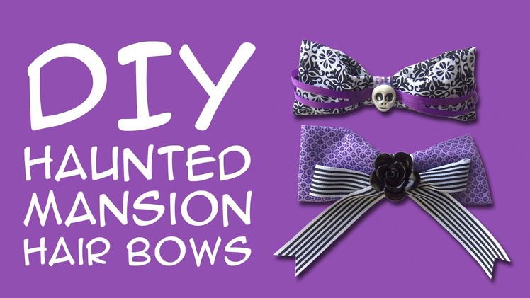 DIY Haunted Mansion Disney DIY – Haunted Mansion Hair Bows: Crafty McFangirl Tutorial
