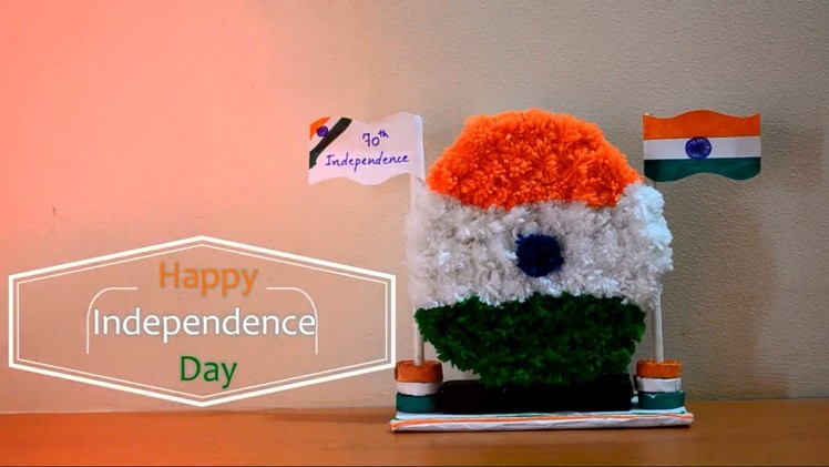 DIY - Independence day craft for kids using Pom pom ||Creative Indian Arts|| #4
