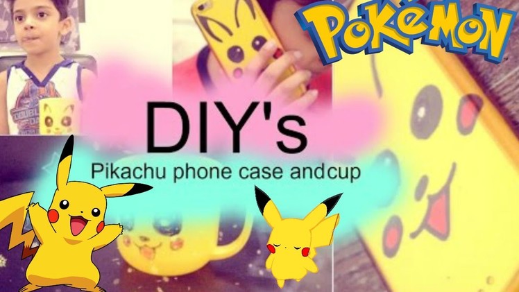 DIY- POKEMON PIKACHU PHONE CASE + PIKACHU CUP |creativeQ