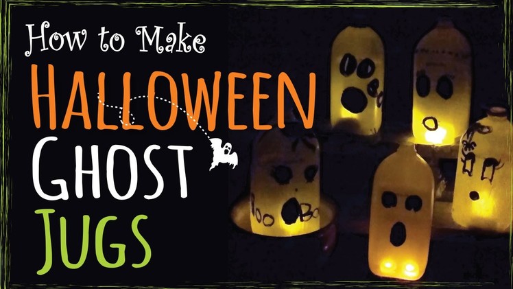 Easy Halloween Kids Craft – How to Make Ghost Jugs – DIY Party Decor