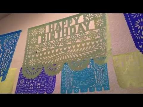 Happy Birthday Papel Picado Cut Paper Banners