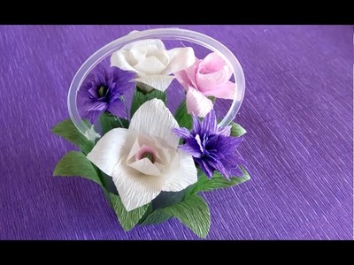 How to basket made ​​from plastic cups  | Làm giỏ hoa từ cốc nhựa