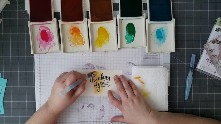 How to create a Rainbow Watercolor Wash