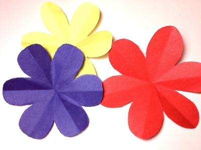 How to cut a perfect 6 petal flower --- DIY paper craft