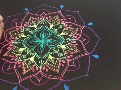 How to draw a mandala - #16 Gelly Roll - Nicky Kumar Art