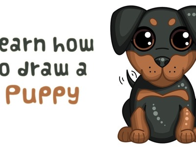 How to draw a Puppy | Step by Step Drawing
