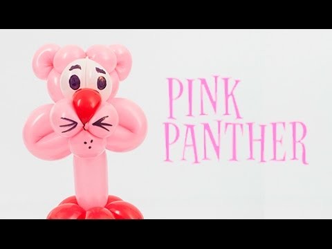 How to make a balloon Pink Panther - balloon twisting tutorial