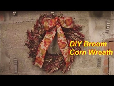 How to Make a Broom Corn Wreath