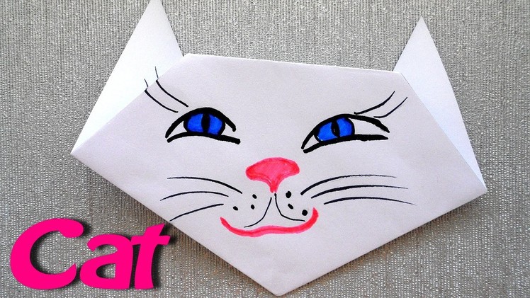 How to make a Cat for a Minute? Origami for Beginners. Very easy