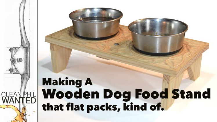 How to Make a Dog Bowl Stand for Camping with Hand Tools