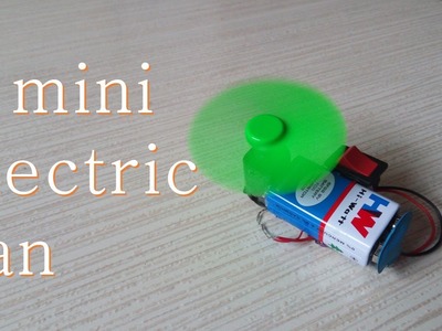How to make a Mini Electric Fan - Easy way.