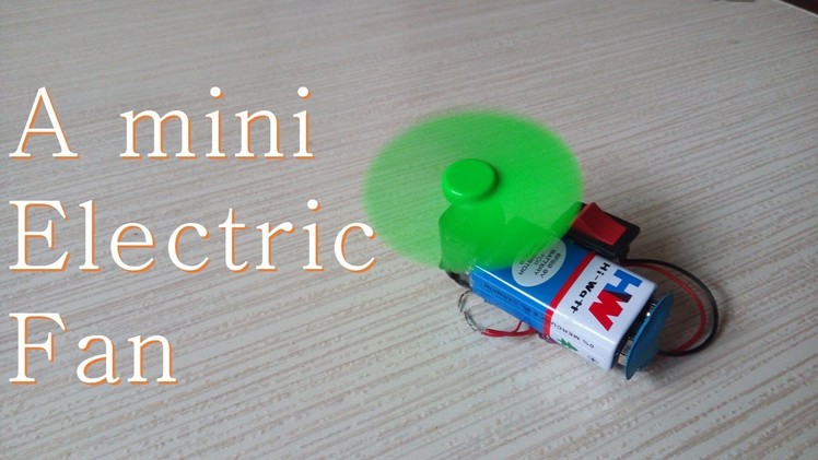 How to make a Mini Electric Fan - Easy way.
