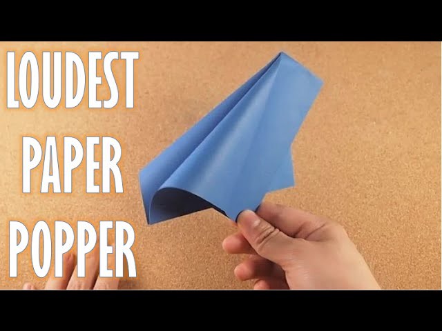 How To Make a Paper Popper very Loud And Easy - Paper stuff