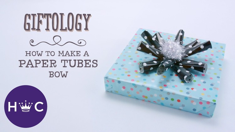 How to Make a Paper-Tube Bow | Giftology