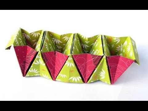 How to Make a Pencil Stand or Accordion box with Paper | Origami | DIY | Paper made