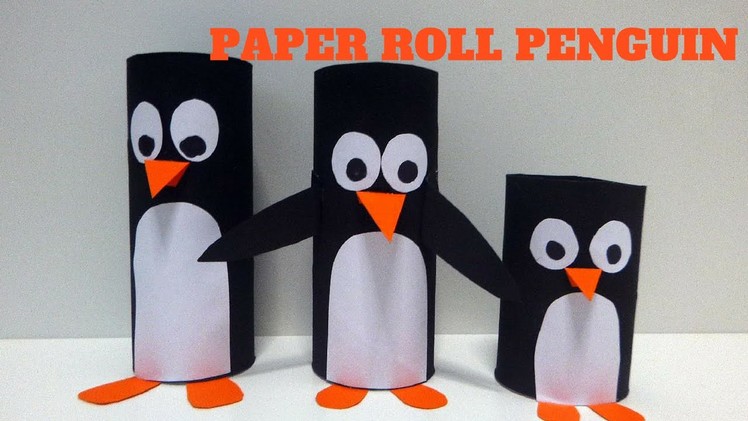 How to Make a Toilet Paper Roll Penguin - Toilet Paper Roll Crafts