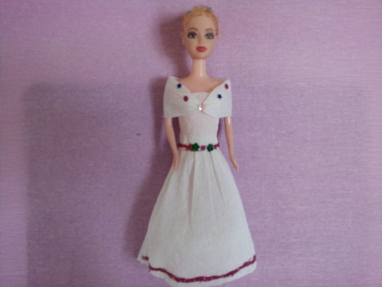 How to make a wedding dress for Barbie Part 3 | Làm váy cưới cho búp bê Barbie Tập 3