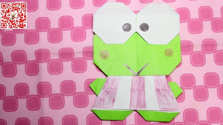 How to make an Cute Origami Character:Keroppi Sanrio