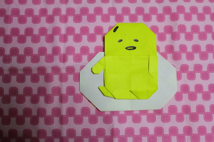 How to make an Cute Origami Character:Gudetama Sanrio