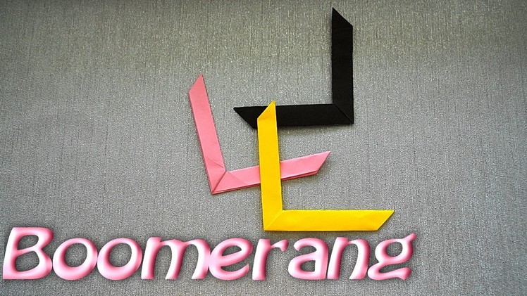 How to make an Origami Boomerang for 5 Minutes? Flies and returns. Easily
