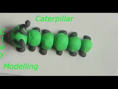 How to make caterpillar with clay | Clay art for Kids Caterpillar