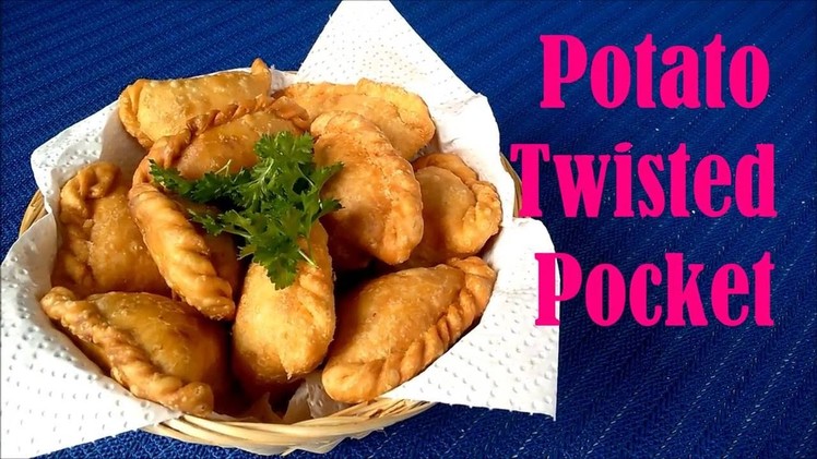 How To Make POTATO TWISTED POCKET Fried Food Recipe Video #89