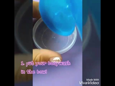 How to make slime with bodywash and salt