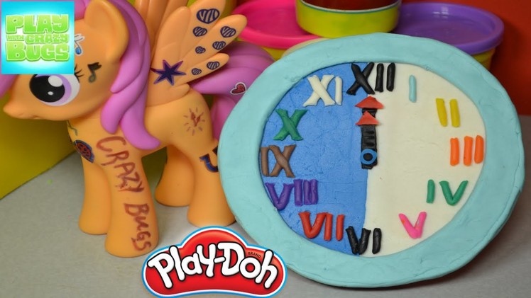 Learn how to make Play Doh Clock Playdough Numbers and Clock Kids Fun Learning Creative for children